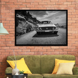 Vintage Car Wall Art In Black And White Framed Art Print Wall Decor - Painting Art, Framed Picture, Home Decor