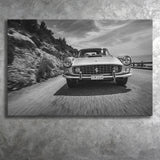 Vintage Car Wall Art In Black And White Canvas Prints Wall Art - Painting Canvas,Wall Decor,Art Print,Home Decor