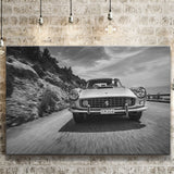 Vintage Car Wall Art In Black And White Canvas Prints Wall Art - Painting Canvas,Wall Decor,Art Print,Home Decor