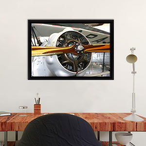 Vintage Golden Propeller Canvas Wall Art - Framed Art, Prints For Sale, Painting For Sale, Framed Canvas, Painting Canvas