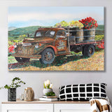 Vintage Harvest Canvas Print Classic Trucks Canvas Prints Wall Art - Painting Canvas, Wall Decor, Home Decor, Painting Prints, For Sale