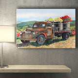 Vintage Harvest Canvas Print Classic Trucks Canvas Prints Wall Art - Painting Canvas, Wall Decor, Home Decor, Painting Prints, For Sale