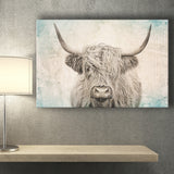 Vintage Highland Cow Canvas Prints Wall Art - Painting Canvas,Wall Decor,Art Print,Home Decor