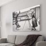 Vintage Hollywood Handstand Black And White Print, 1920'S Wall Art Canvas Prints Wall Art Home Decor