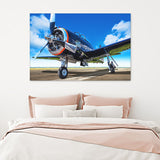 Vintage Sports Airplane Canvas Wall Art - Canvas Prints, Prints for Sale, Canvas Painting, Canvas On Sale