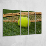 Vintage Tennis, Tennis 5 Panels B,Large Canvas,Canvas Prints Wall Art Home Decor