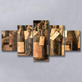 Vintage Wine, Wine Multi Panels,Canvas Prints Wall Art Home Decor