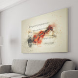 Violin And Notes Canvas Wall Art - Canvas Prints, Prints for Sale, Canvas Painting, Home Decor
