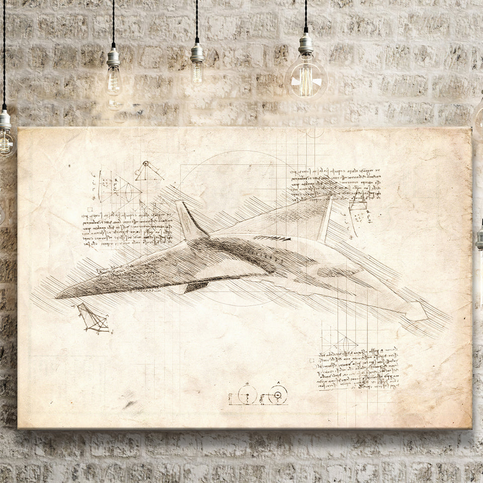 Virgin Galactic Reveals Mach 3 Faster Than Concorde Passenge Canvas Prints Wall Art - Painting Canvas, Painting Prints, Wall Home Decor