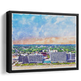 Virginia Beach Watercolor Virginia Beach Virginia, Sport Art Prints Fan Gift, Framed Canvas Prints Wall Art Decor