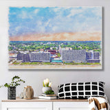 Virginia Beach Watercolor Virginia Beach Virginia, Sport Art Prints Fan Gift, Canvas Prints Wall Art Decor