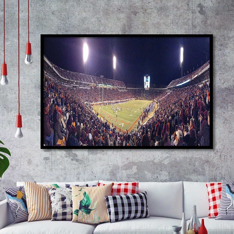 Virginia Cavaliers Stadium Art Prints Scott Stadium Wall Art American,Sport Stadium Art Prints, Fan Gift, Wall Decor