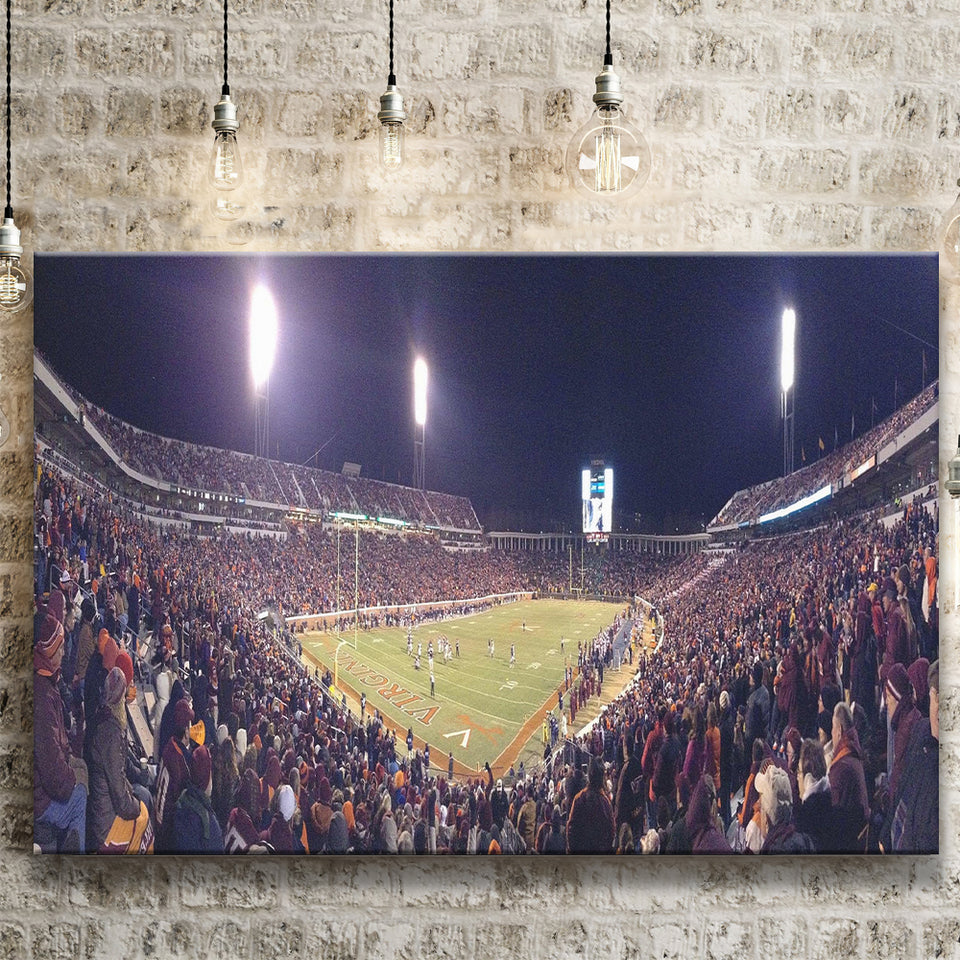 Virginia Cavaliers Stadium Canvas Prints Scott Stadium Wall Art American,Sport Stadium Art Prints, Fan Gift, Wall Decor