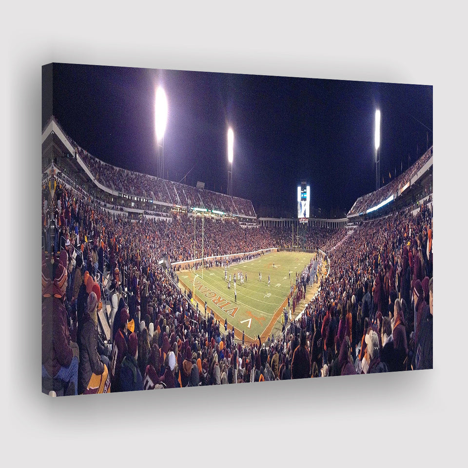 Virginia Cavaliers Stadium Canvas Prints Scott Stadium Wall Art American,Sport Stadium Art Prints, Fan Gift, Wall Decor