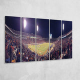 Virginia Cavaliers Stadium Canvas Prints Scott Stadium Wall Art American,Multi Panels B,Sport Stadium Art Prints, Fan Gift