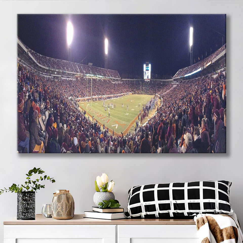 Virginia Cavaliers Stadium Canvas Prints Scott Stadium Wall Art American,Sport Stadium Art Prints, Fan Gift, Wall Decor
