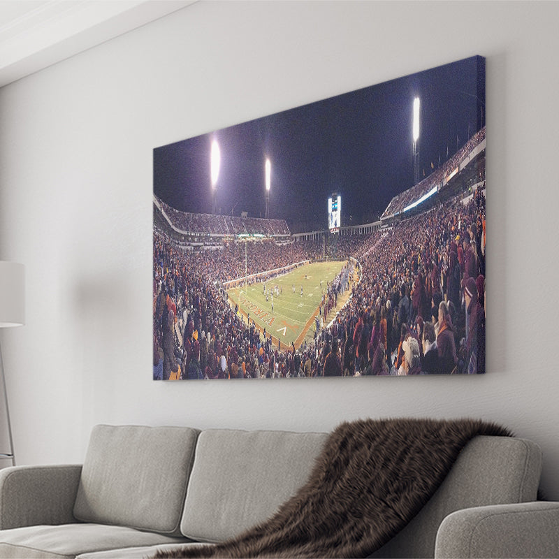 Virginia Cavaliers Stadium Canvas Prints Scott Stadium Wall Art American,Sport Stadium Art Prints, Fan Gift, Wall Decor
