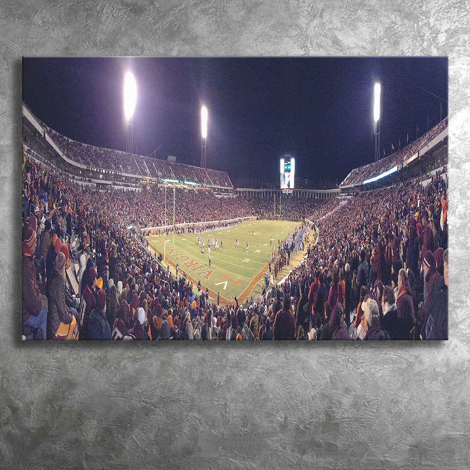 Virginia Cavaliers Stadium Canvas Prints Scott Stadium Wall Art American,Sport Stadium Art Prints, Fan Gift, Wall Decor