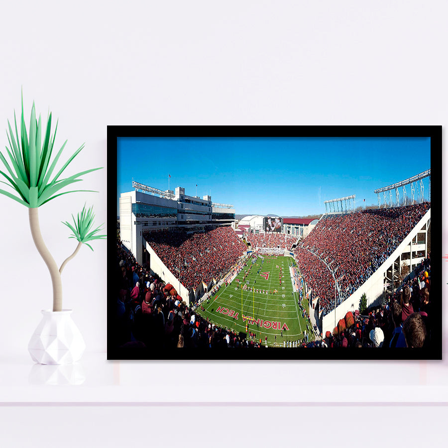Virginia Tech Stadium Art Prints Lane Stadium Wall Art American,Sport Stadium Art Prints, Fan Gift, Wall Decor