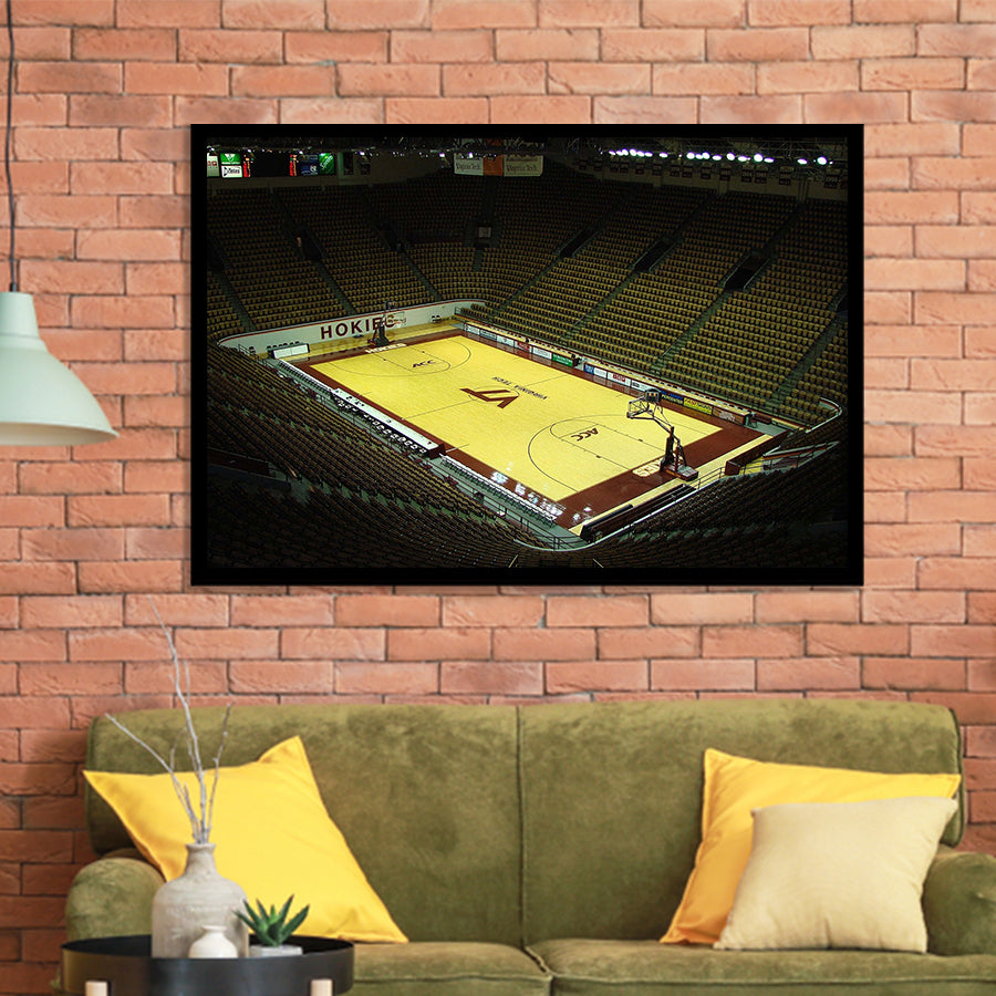 Virginia Tech Hokies Wall Art Cassell Coliseum Stadium Art Prints,Sport Stadium Art Prints, Fan Gift, Wall Decor