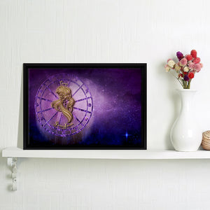 Virgo Zodiac Sign Framed Canvas Wall Art - Canvas Prints, Prints For Sale, Painting Canvas,Framed Prints