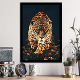 Walking Leopard Framed Art Prints Wall Decor - Art Prints, Framed Picture,For Sale, Ready to hang