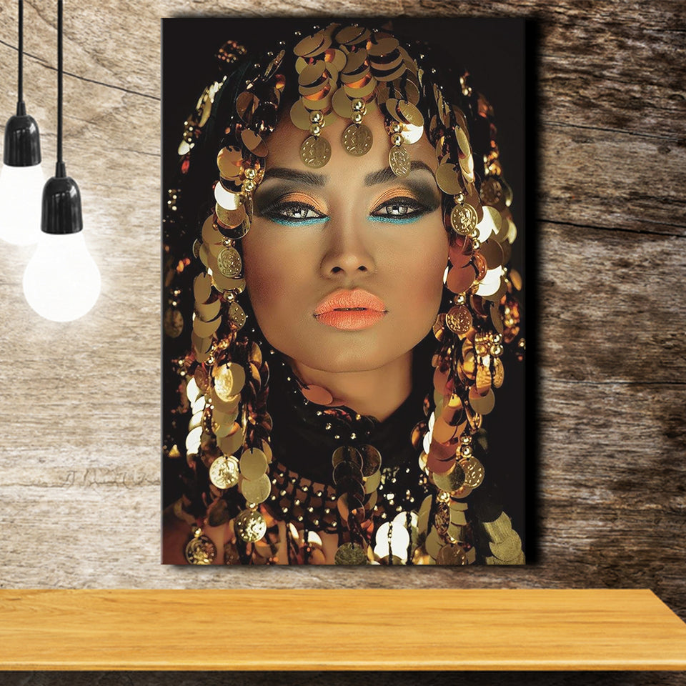 Woman Of Cairo Canvas Prints Wall Art Home Decor - Painting Canvas,Art Prints, Ready to hang