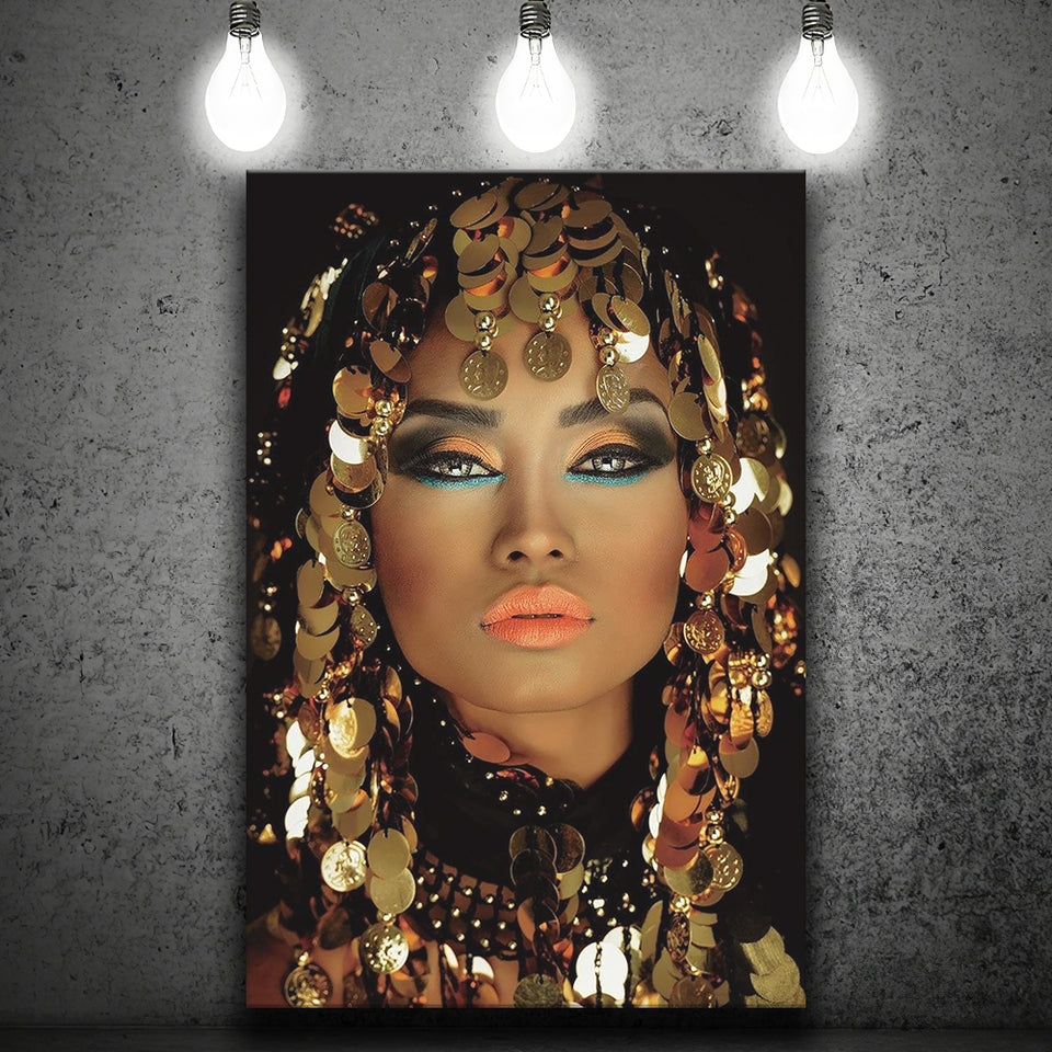 Woman Of Cairo Canvas Prints Wall Art Home Decor - Painting Canvas,Art Prints, Ready to hang