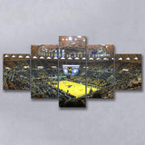 WVU Mountaineers Wall Art WVU Coliseum Stadium Canvas Prints Basketball,Multi Panels,Sport Stadium Art Prints, Fan Gift