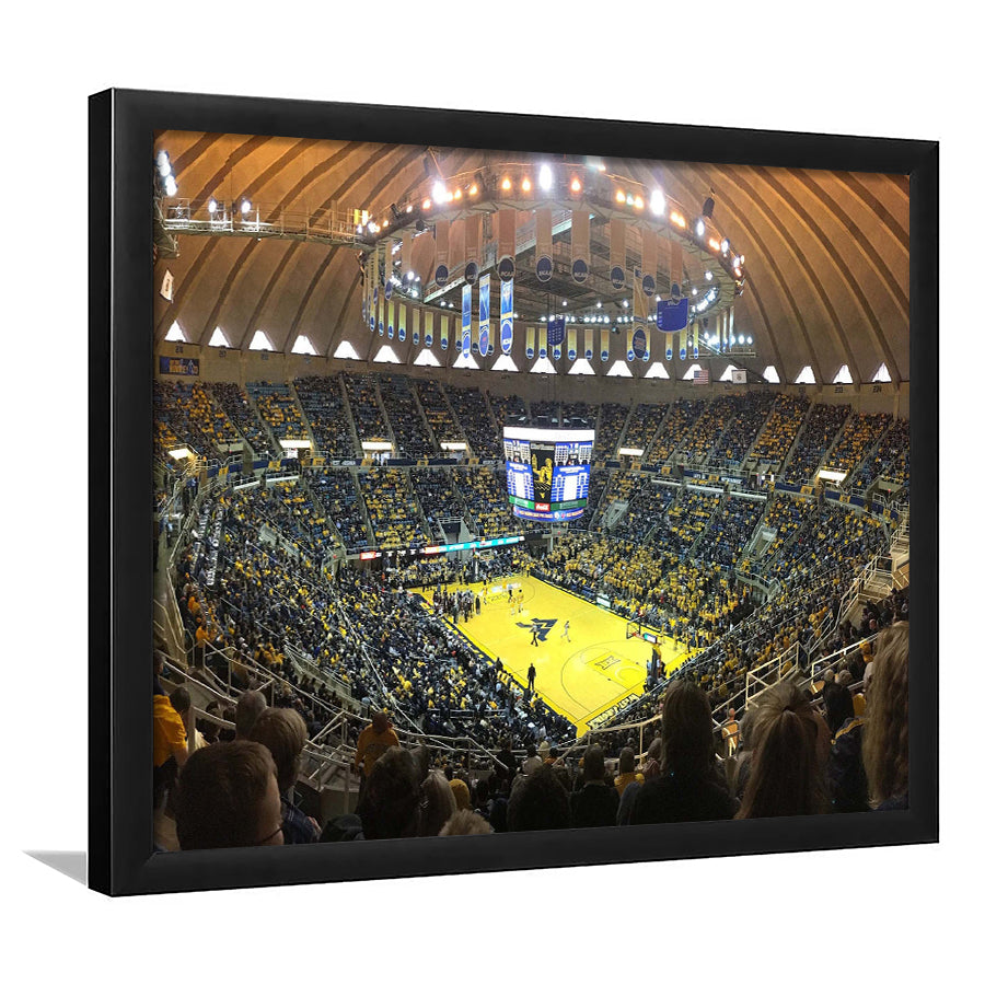 WVU Mountaineers Wall Art WVU Coliseum Stadium Art Prints Basketball,Sport Stadium Art Prints, Fan Gift, Wall Decor