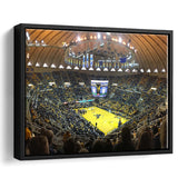WVU Mountaineers Wall Art WVU Coliseum Stadium Framed Canvas Prints Basketball,Sport Stadium Art Prints, Fan Gift