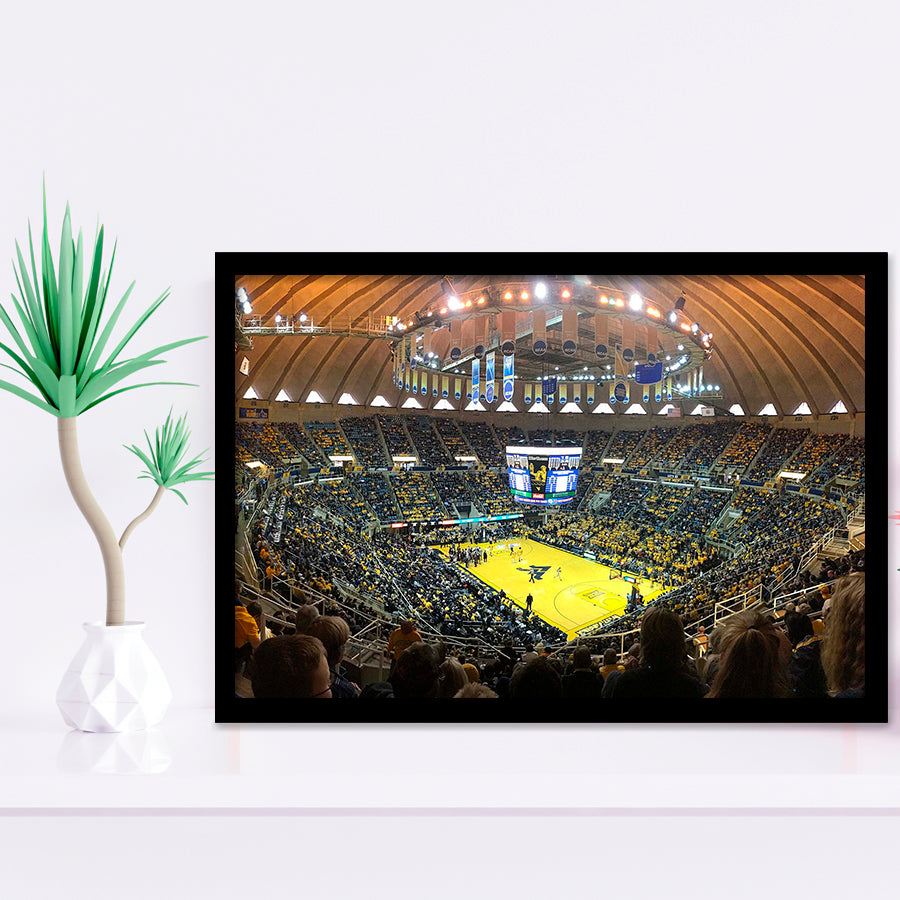 WVU Mountaineers Wall Art WVU Coliseum Stadium Art Prints Basketball,Sport Stadium Art Prints, Fan Gift, Wall Decor