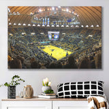 WVU Mountaineers Wall Art WVU Coliseum Stadium Canvas Prints Basketball,Sport Stadium Art Prints, Fan Gift, Wall Decor