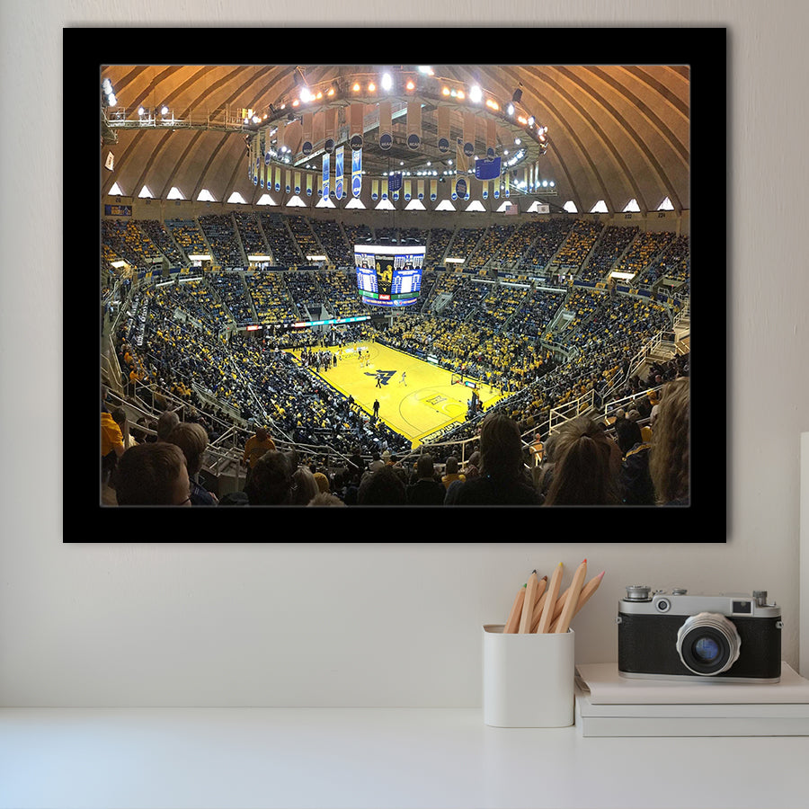 WVU Mountaineers Wall Art WVU Coliseum Stadium Art Prints Basketball,Sport Stadium Art Prints, Fan Gift, Wall Decor