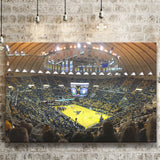 WVU Mountaineers Wall Art WVU Coliseum Stadium Canvas Prints Basketball,Sport Stadium Art Prints, Fan Gift, Wall Decor
