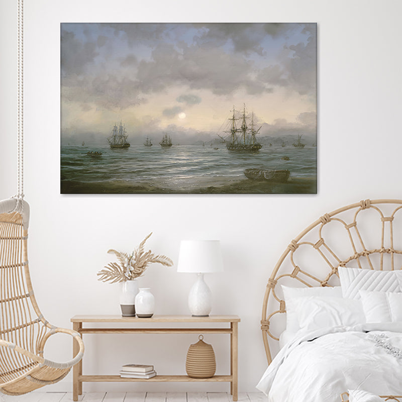 Waiting For Tide Canvas Wall Art - Canvas Prints, Prints For Sale, Painting Canvas