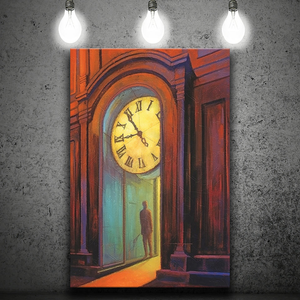 Walking Through The Time Life Canvas Prints Wall Art, Home Living Room Decor, Large Canvas