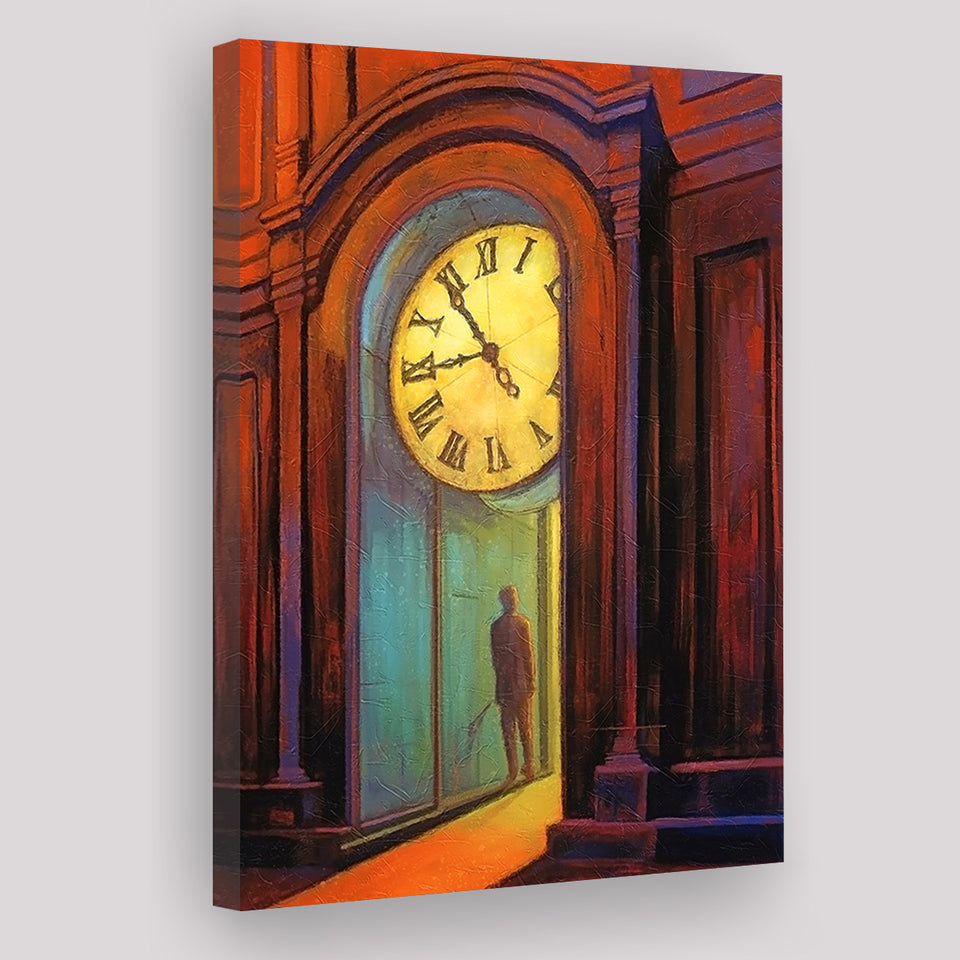 Walking Through The Time Life Canvas Prints Wall Art, Home Living Room Decor, Large Canvas