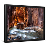 Wall Street In The Narrows Zion National Park Utah Framed Wall Art - Framed Prints, Art Prints, Print for Sale, Painting Prints