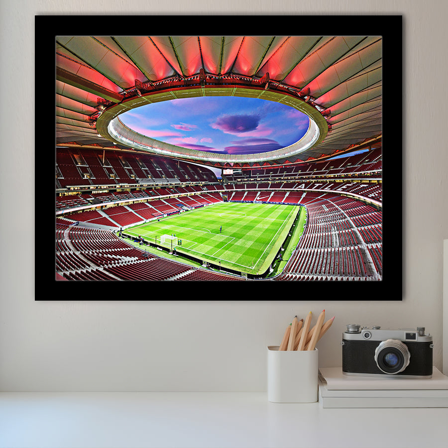 Wanda Metropolitano Stadium, Stadium Canvas, Sport Art, Gift for him,100 Framed Art Prints Wall Art Decor, Framed Picture