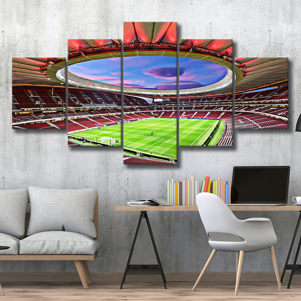 Wanda Metropolitano Stadium, Stadium Canvas, Sport Art, Large Canvas,V1 Multi Panels, Canvas Prints Wall Art Decor