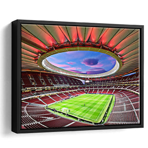 Wanda Metropolitano Stadium, Stadium Canvas, Sport Art, Gift for him,100 Framed Canvas Prints Wall Art Decor, Framed Picture