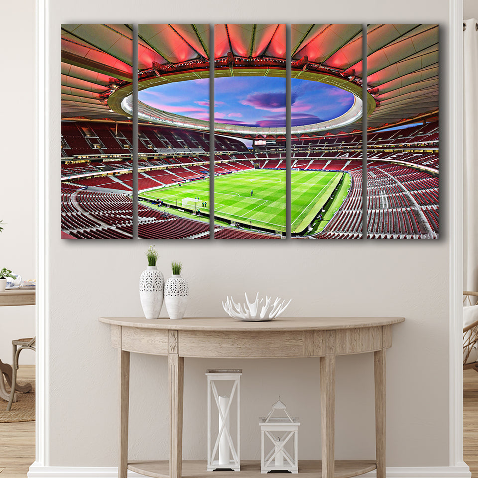 Wanda Metropolitano Stadium, Stadium Canvas, Sport Art, Gift for him,100 Multi Panels B, Canvas Prints Wall Art Decor