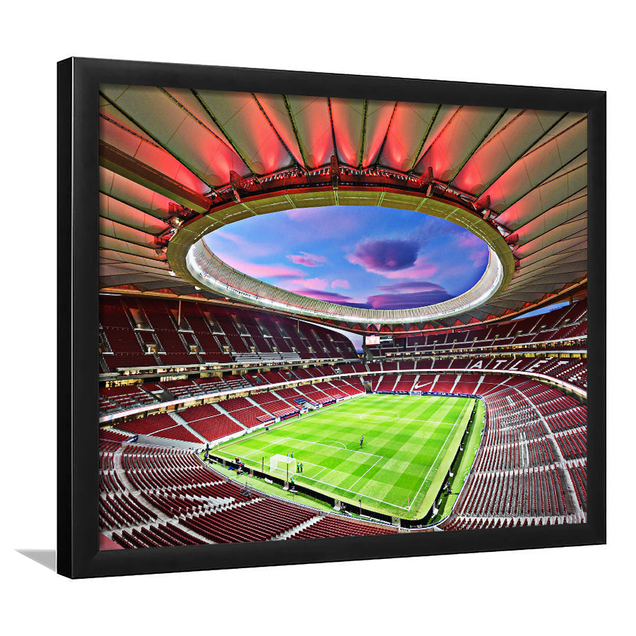 Wanda Metropolitano Stadium, Stadium Canvas, Sport Art, Gift for him,100 Framed Art Prints Wall Art Decor, Framed Picture