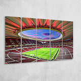 Wanda Metropolitano Stadium, Stadium Canvas, Sport Art, Gift for him,100 Multi Panels B, Canvas Prints Wall Art Decor