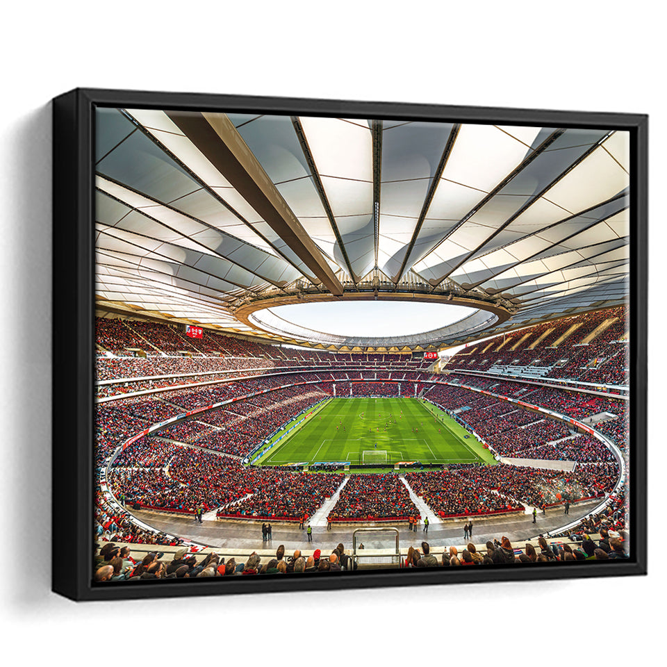 Wanda Metropolitano Stadium, Stadium Canvas, Sport Art, Gift for him, Framed Canvas Prints Wall Art Decor, Framed Picture