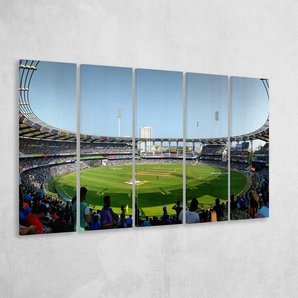 Wankhede Stadium, Stadium Canvas, Sport Art, Gift for him, Multi Panels B, Canvas Prints Wall Art Decor