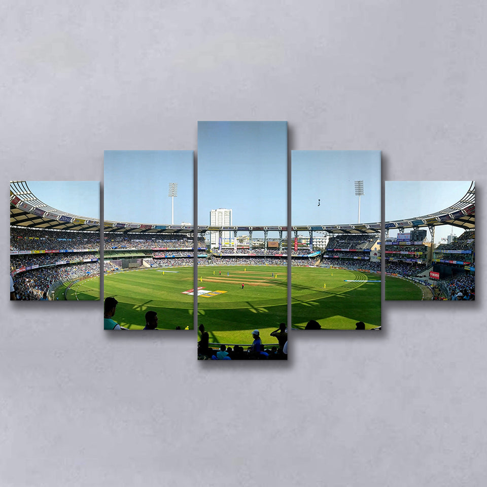 Wankhede Stadium, Stadium Canvas, Sport Art, Large Canvas, Multi Panels, Canvas Prints Wall Art Decor