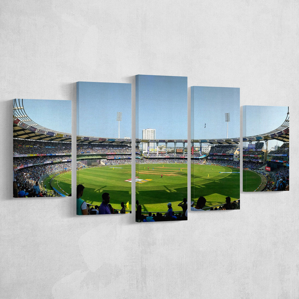 Wankhede Stadium, Stadium Canvas, Sport Art, Large Canvas, Multi Panels, Canvas Prints Wall Art Decor