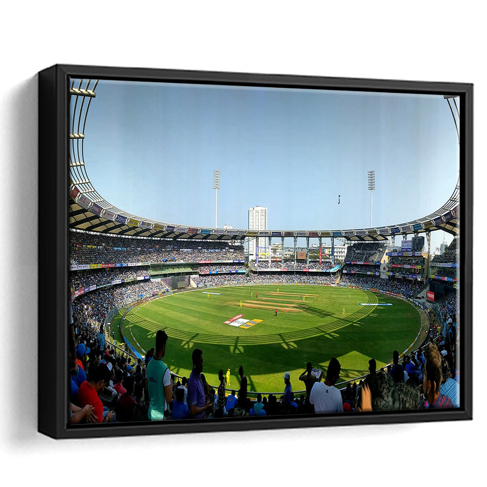 Wankhede Stadium, Stadium Canvas, Sport Art, Gift for him, Framed Canvas Prints Wall Art Decor, Framed Picture